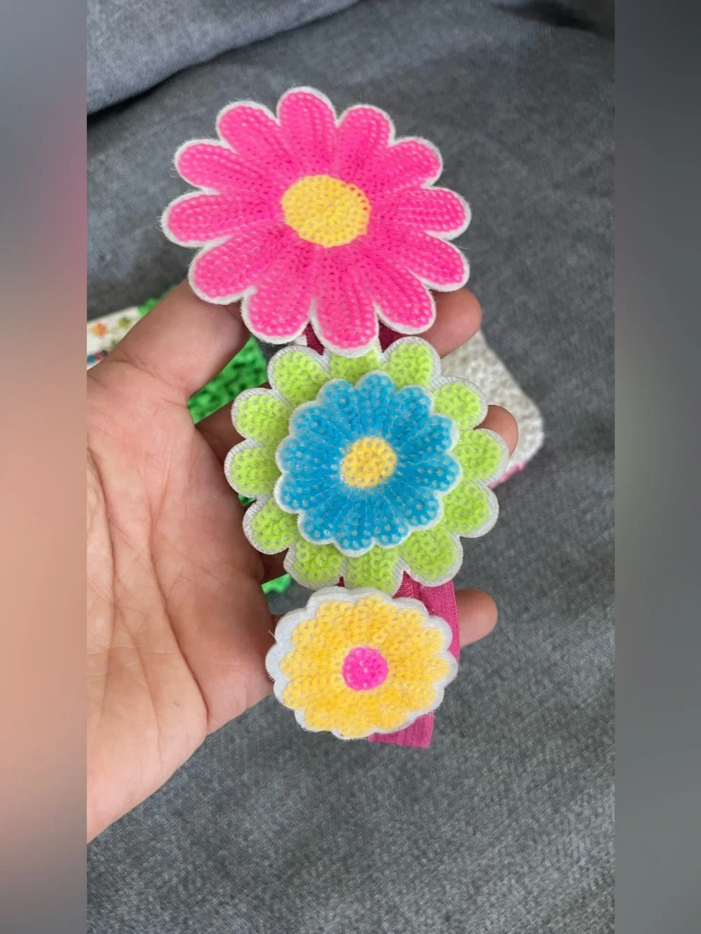 NEW Cuttie Girls Floral Headband Set Stretch Hair Accessories